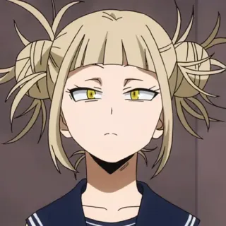 🤨 Himiko Toga My Hero Academia Аниме, Моя геройская академия, Химико Тога, Злодей, Школьная форма whatsapp sticker
