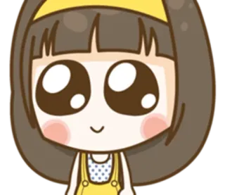 😻 Dessin animé, Fille, Mignon, Animé, Manga, Autocollant telegram sticker