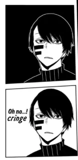 😕 Oh no...! cringe Manga, Anime, Malaise, Drôle, Meme telegram sticker