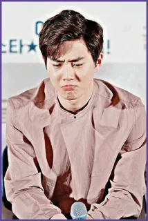 💜 hombre, triste, molesto, decepcionado, actor, coreano telegram sticker