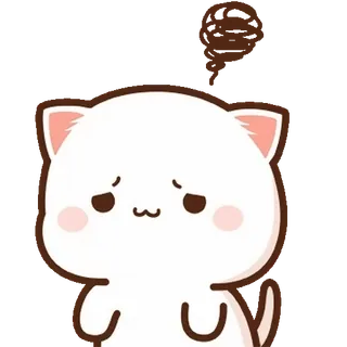 💬 кот, грустный, милый, животное, каваи, эмодзи telegram sticker