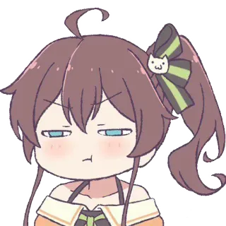 😕 Anime, Desenho animado, Personagem, Fofo telegram sticker