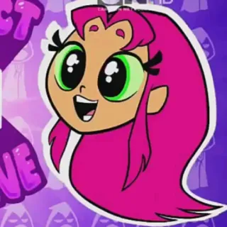 😍 Starfire Teen Titans Go! Cartoni animati, Teen Titans, Starfire, Supereroe, DC Comics telegram sticker