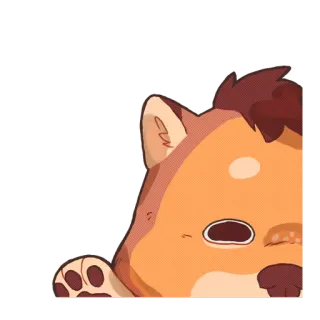 😶 dog, shiba inu, cute, animal, pet telegram sticker