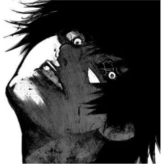 🔥 Tokyo Ghoul 动漫, 漫画, 恐怖, 黑暗, 奇幻, 金木研, 喰种 telegram sticker