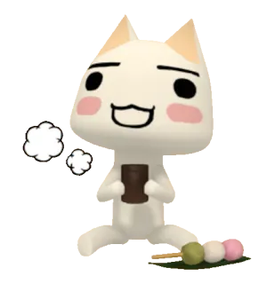 🍵 carino, dango, kawaii, giapponese, cibo, dolce telegram sticker