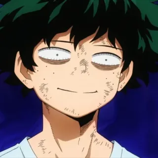 😰 Izuku Midoriya My Hero Academia Anime, My Hero Academia, Izuku Midoriya, Deku, Lustig, Meme, Erschöpft whatsapp sticker