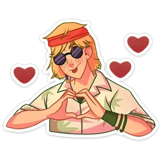 ❤️ cartoon, character, hearts, love, friendship, affection, red telegram sticker