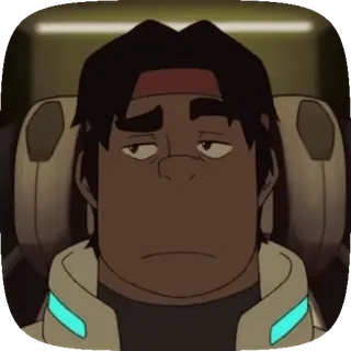 😒 Hunk Voltron: Legendary Defender Ханк, Вольтрон, Легендарный защитник, Мультфильм, Персонаж, Сериал whatsapp sticker