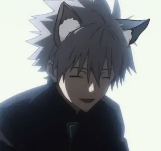 🌟 Anime, Katzenohren, Kawaii, Manga, Cartoon, Lächeln, Süß telegram sticker