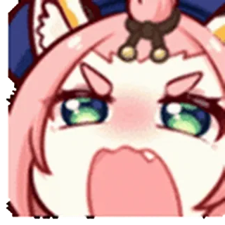😡 Anime, Leuk, Sticker, Cartoon, Kawaii, Emotioneel telegram sticker