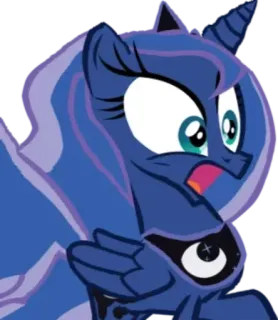 😧 Princess Luna My Little Pony Cartoon, Pony, Prinzessin, Magie, Süß, Pferd telegram sticker