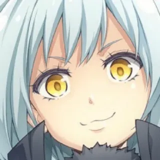 🙂 Rimuru Tempest That Time I Got Reincarnated as a Slime Anime, Manga, Rimuru Tempest, Isekai, Slime, Fantasía, Personaje whatsapp sticker