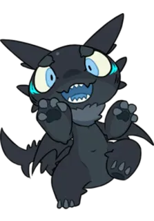 😄 만화, 용, 귀여운, 괴물, 동물 telegram sticker