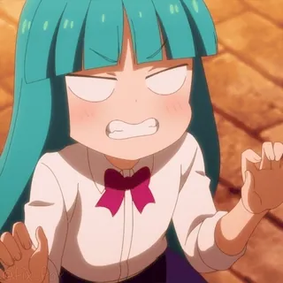 😡 Anime, Chibi, Cartone animato, Divertente, Carino, Espressione telegram sticker