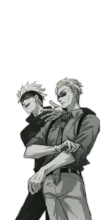 🤔 Satoru Gojo Jujutsu Kaisen อนิเมะ, มังงะ, โกโจ, ซาโตรุ, มหาเวทย์ผนึกมาร telegram sticker
