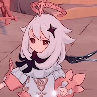 🍥 Paimon Genshin Impact 游戏, 动漫, 派蒙, 原神, 可爱 whatsapp sticker