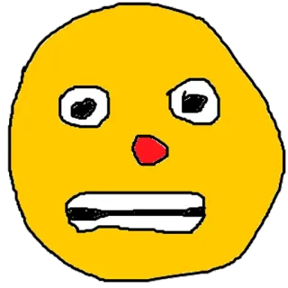 😬 脸, 表情符号, 黄色, 卡通, 表情 whatsapp sticker