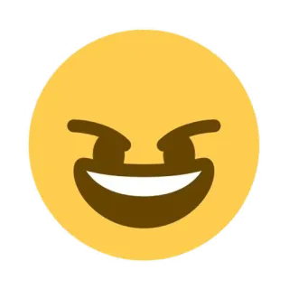 😠 emoji, smile, smirk, face telegram sticker