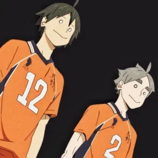 😶 Yamaguchi Haikyuu!! haikyuu, yamaguchi tadashi, anime, manga, volley-ball, sugawara, anime de sport telegram sticker