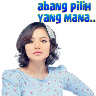 😘 abang PILIH Yang MANA... whatsapp sticker