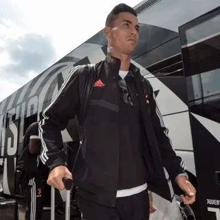🖤 Cristiano Ronaldo 足球, 足球, 运动员, 罗纳尔多, 尤文图斯 telegram sticker