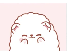 ☺️ cute, animal, pomeranian, dog, kawaii, fluffy telegram sticker