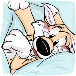 🦊 Cartoon, Tier, Fuchs, Süß, Figur, Illustration telegram sticker