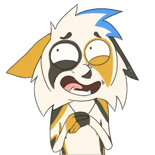 😅 Cartoon, Tier, Figur, Sticker telegram sticker