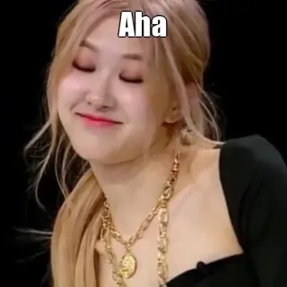 👀 Aha バラ, 女性, アハ, KPOP, 歌手, BLACKPINK telegram sticker