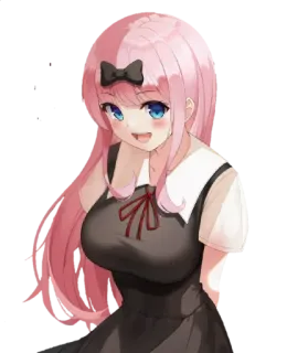 😊 Chika Fujiwara Kaguya-sama: Love Is War 动漫, 千花, 可爱, 女孩, 辉夜大小姐, 辉夜大小姐想让我告白, 卡哇伊 telegram sticker