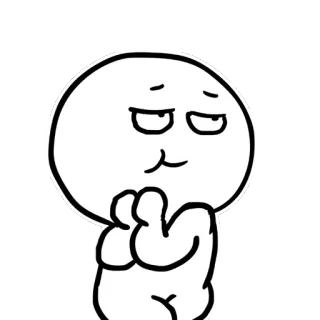 😍 cartoon, character, illustration, expression telegram sticker