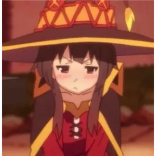 😪 Megumin Konosuba Anime, Personaje, Magia, Mago, Lindo whatsapp sticker