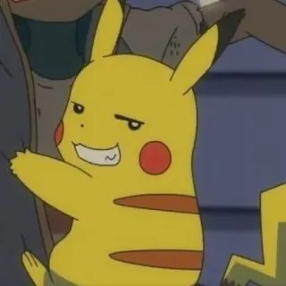 ⚡️ Pikachu pokemon, anime, giallo, carino telegram sticker