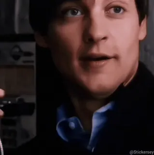 🌚 Peter Parker Spider-Man homme, visage, acteur, film, peter parker, spider-man whatsapp sticker