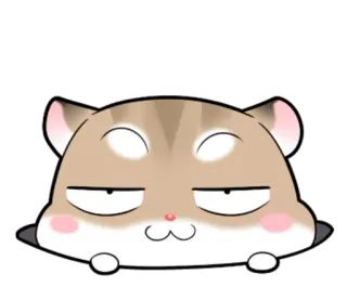 😶 hamster, schattig, dier, sticker telegram sticker