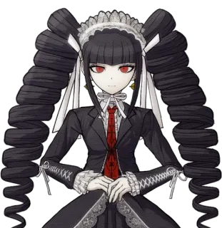 🃏 Celestia Ludenberg Danganronpa Anime, Danganronpa, Celestia Ludenberg, Lolita Gótica telegram sticker
