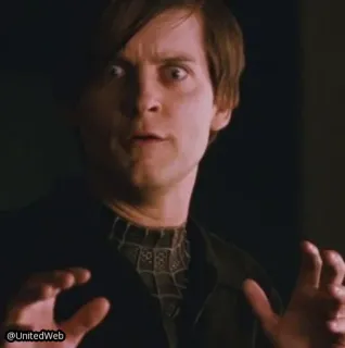 🙄 Peter Parker Spider-Man 3 spider-man, tobey maguire, evil, superhero, villain telegram sticker