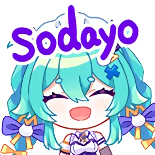 😋 sodayo Anime, Mignon, Joyeux, Heureux, Dessin animé, Emoji telegram sticker