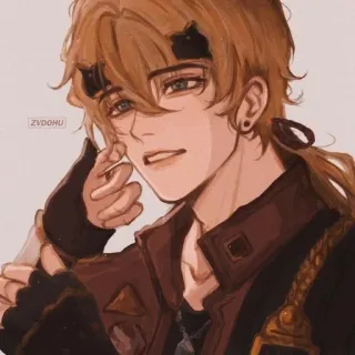 🍁 Thoma Genshin Impact 动漫, 电子游戏, 原神, 托马, 角色, 同人 telegram sticker