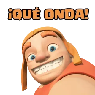 🔥 ¡QUÉ ONDA! kreskówka, powitanie, hiszpański telegram sticker