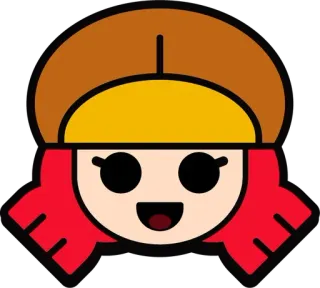🔧 cartoon, character, smiling, red hair telegram sticker