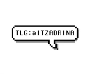 🐚 TLG:@ITZADRINA gebruikersnaam, telegram, sociale media telegram sticker