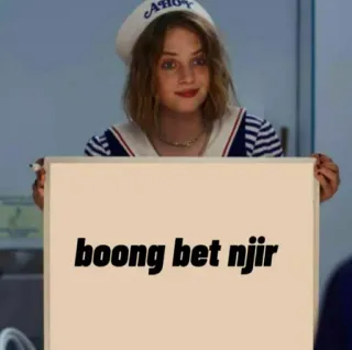 🔭 Robin Buckley Stranger Things boong bet njir robin buckley, stranger things, sailor hat, funny telegram sticker