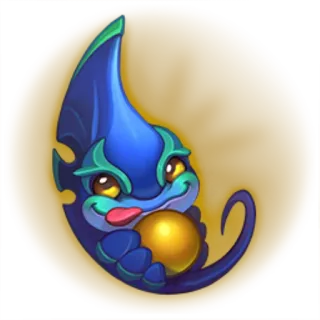 👽 Fantasy, Creatura, Mostro, Carino, Animale, Illustrazione, Design telegram sticker