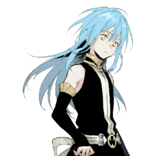 🧐 Rimuru Tempest That Time I Got Reincarnated as a Slime Anime, Manga, Rimuru Tempest, Reencarnado, Slime whatsapp sticker