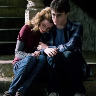 💋 Harry Potter Гарри Поттер, Гермиона Грейнджер, Дружба, Персонажи, Фильмы, Фэнтези telegram sticker