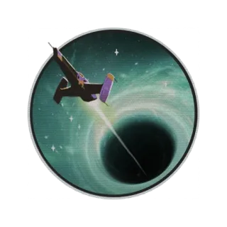 ⚫️ space, spaceship, black hole, stars, galaxy telegram sticker