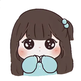 🎐 dễ thương, chibi, cô gái, hoạt hình, anime, đáng yêu telegram sticker