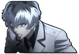 😠 Ken Kaneki Tokyo Ghoul Anime, Tokyo Ghoul, Ken Kaneki, Ghoul, Pelo Blanco telegram sticker